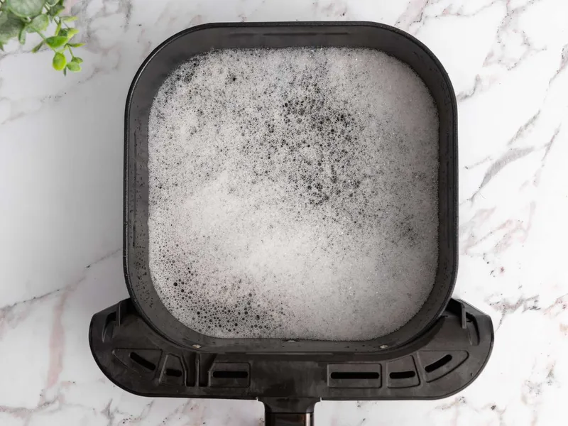 Air fryer cleaning