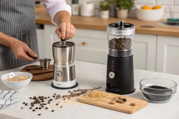 alt with salt and pepper grinding